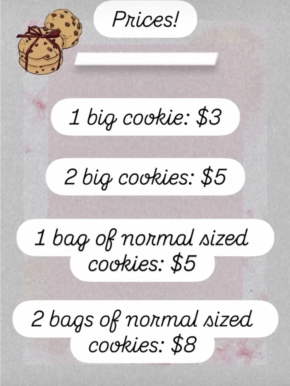 Cookie business! Feel feee to order for pick up in Anaheim Ca